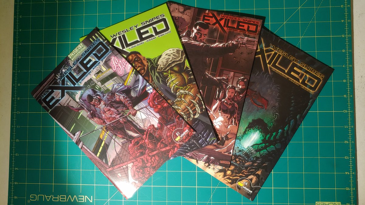 Loving THE EXILED from our man Adam @GiftedRebelsCo, and @Eskivoart @wesleysnipes @Whatnot! Part of a mini haul from my local shop @thecomicbug! #comicbooks #indie
