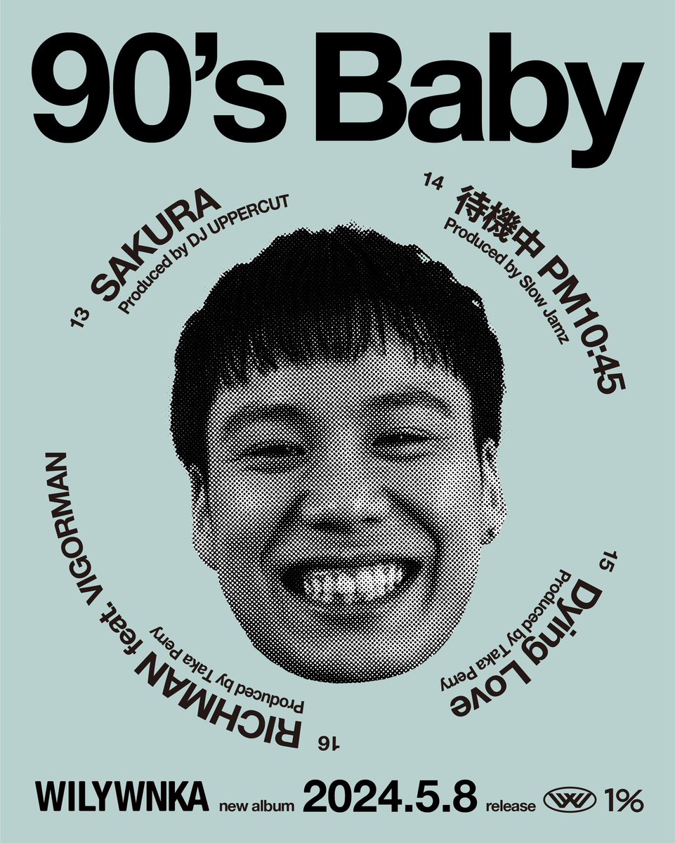 onepercent_jp's tweet photo. 2024.05.08 (WED) Release
WILYWNKA "90’s Baby” Tracklisting📝 https://t.co/U44IKLIhjV