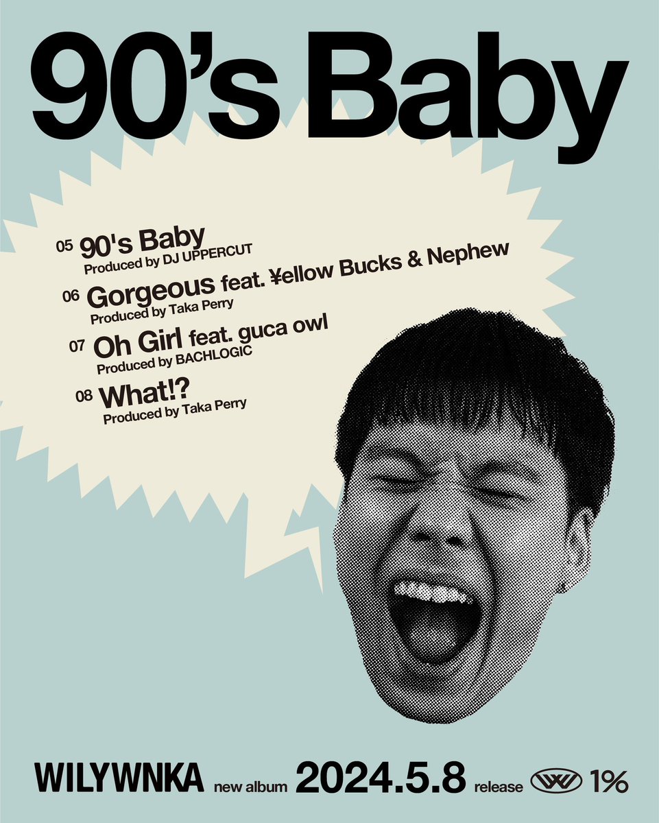 onepercent_jp's tweet photo. 2024.05.08 (WED) Release
WILYWNKA "90’s Baby” Tracklisting📝 https://t.co/U44IKLIhjV