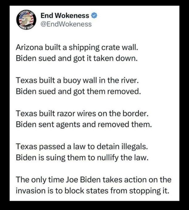What has Biden done about the border situation? ⬇️ ⬇️ ⬇️ ⬇️