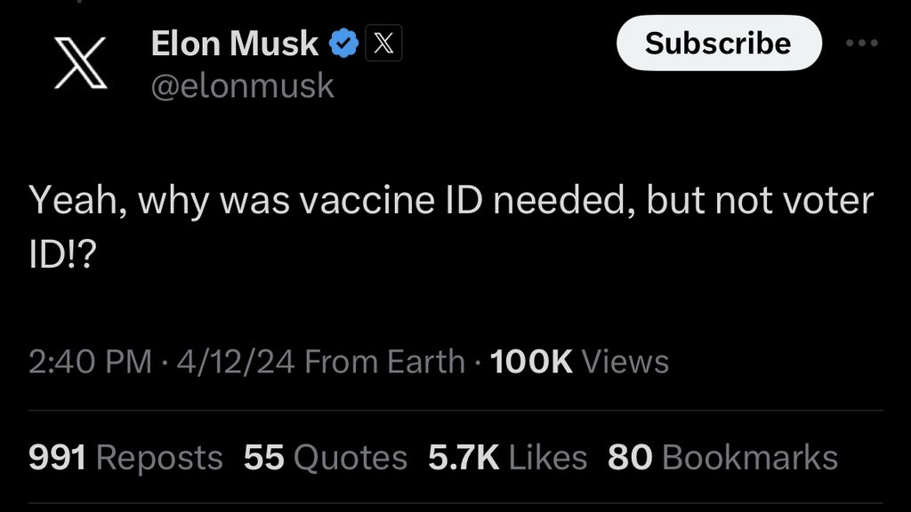 Elon Musk asking the right question