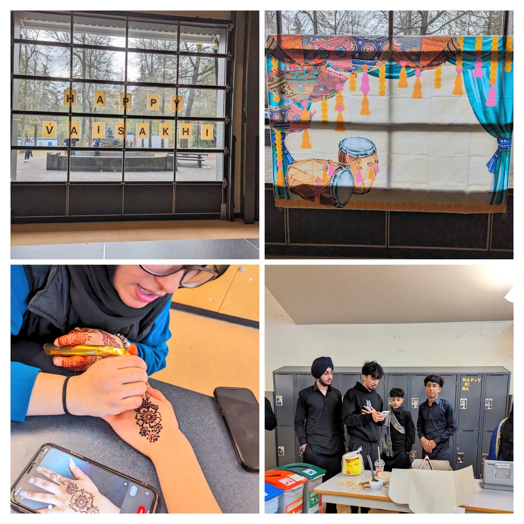 Students proudly showcased their Abayas, Kurtas, Suits, Achkans in a fashion walk with teaching proper names of outfits. The baklava, samosas, music, henna were a hit! Positive personal & Cultural identity ✨ @racialEQ36 #sd36learn #celebrateDiversity