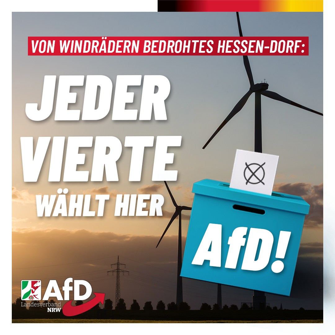 ++ Schon jeder 4⃣. wählt #AfD: Eine Dorf-Gemeinschaft in #Hessen hat die Grünen satt! ++ Nur mit der AfD wird der Rückwärtsgang aus diesem Schlamassel überhaupt eingelegt werden. Für das Establishment heißt die Parole nach wie vor: Weiter so! ➡️ facebook.com/photo?fbid=958…