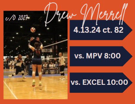 Lone Star Classic tomorrow! Can’t wait to compete come watch on court 82! @houstonjuniors @OTHSVolleyball @PrepDig #nph