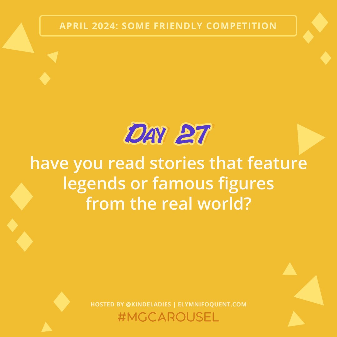 Day 27 at #MGCarousel: Books about Real Life Legends. Find more rivalry-related book recommendations this month at Elymnifoquent.com!