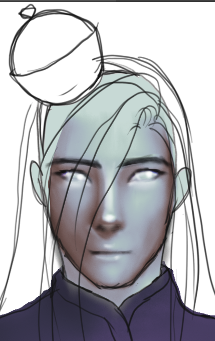 RyuueDrawsSFW's tweet photo. Working on art for #WenNing 's birthday #MDZS #GhostGeneral I like this color scheme for his skin :> https://t.co/XKhgeYZ25u