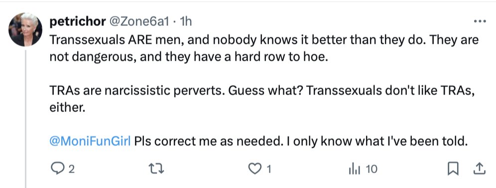 Ever wonder what a old straight white TERF ally to self-hating trans women who consider themselves to be men looks like? It looks like this:
