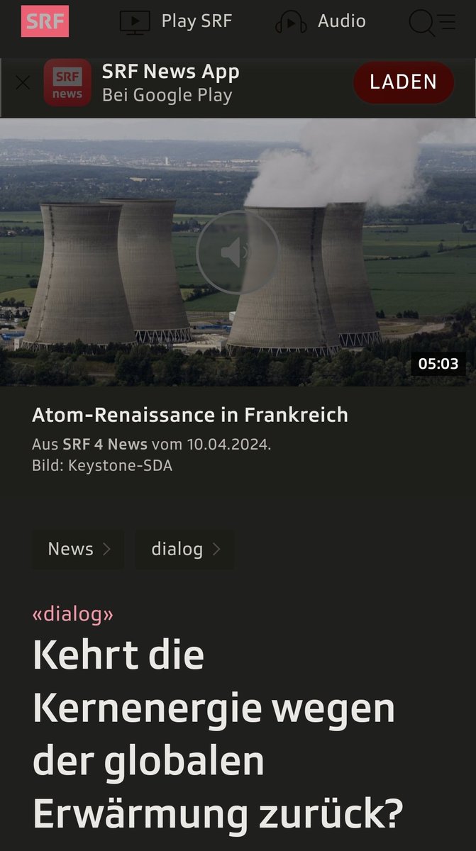 N_Schmid's tweet photo. Es gibt keine Kernkraft-Renaissance auf dieser Welt - auch nicht in Frankreich @srfnews. Das einzige neue AKW in F ist seit 2007 im Bau und produziert immer noch keinen Strom.
Die neue AKW-Diskussion dient als Ausrede weiterhin nicht in schnelle & günstige EE zu investieren. https://t.co/imXbxH0Qnr