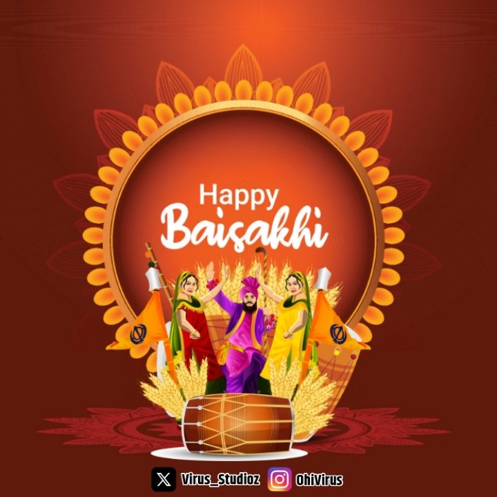 बैसाखी की सभी को बहुत बहुत बधाई 
#baisakhifestival 
#Baisakhi2024