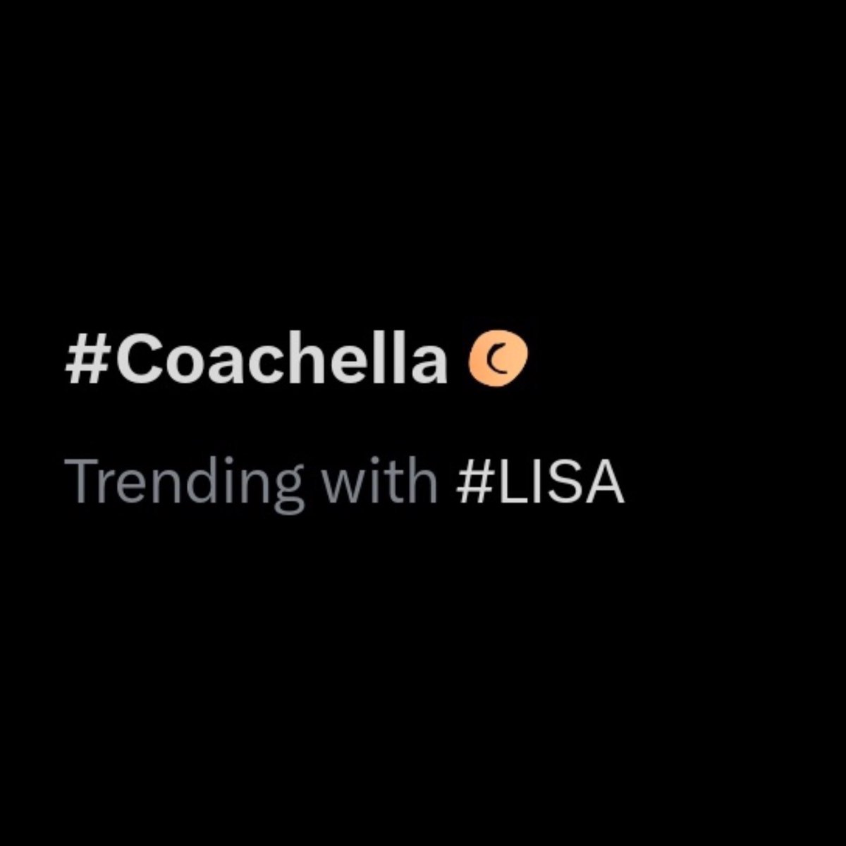 .@coachella trending with #LISA 🌵 ctto #LALISA #LLOUD #Coachella  #Coachella2024  @wearelloud @RCARecords