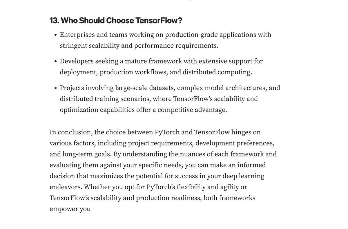 #PyTorch vs #TensorFlow: Choosing the Right Deep Learning Framework! #BigData #Analytics #DataScience #AI #MachineLearning #IoT #IIoT #Python #RStats #Java #GoLang #CloudComputing #Serverless #DataScientist #Linux #Programming #Coding #100DaysofCode 
geni.us/PyTorch--TF