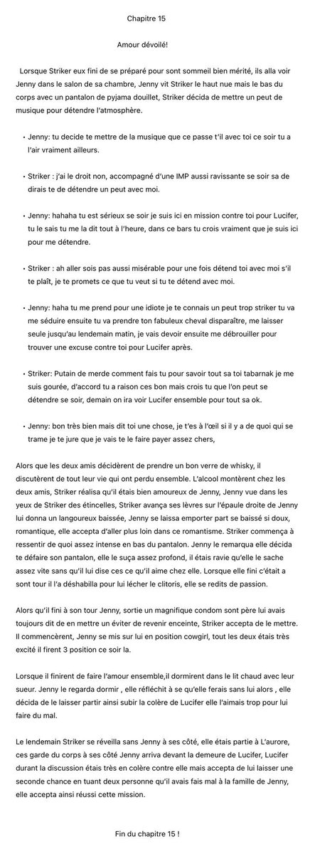 #HelluvaBossOC, #hôtelhazbin, #helluvaboss, chapitre 15 fini Bonne lecture .