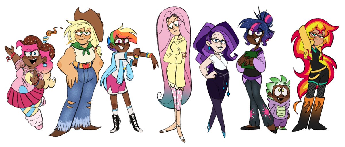 Saberaa_art's tweet image. Human ponies ✨