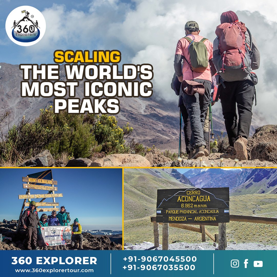 Scaling the World's Most Iconic Peaks 🌄
Join our team to reach on top of the world

📷 Email: 360explors@gmail.com
📷 Phone: +91-9067045500 | 9067035500

#ExploreTheWorld
#MountainAdventure
#ClimbersOfInstagram
#OutdoorExploration
#GlobalPeaks