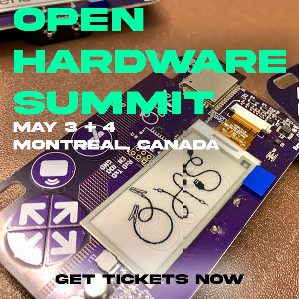 Only a few more days left for the Open Hardware Summit 2024 @ohsummit by @oshwassociation at Montreal. Looks like this year is going to pretty exciting.