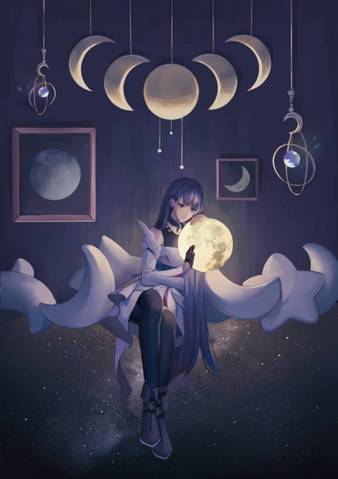 「crescent crescent moon」 illustration images(Latest)