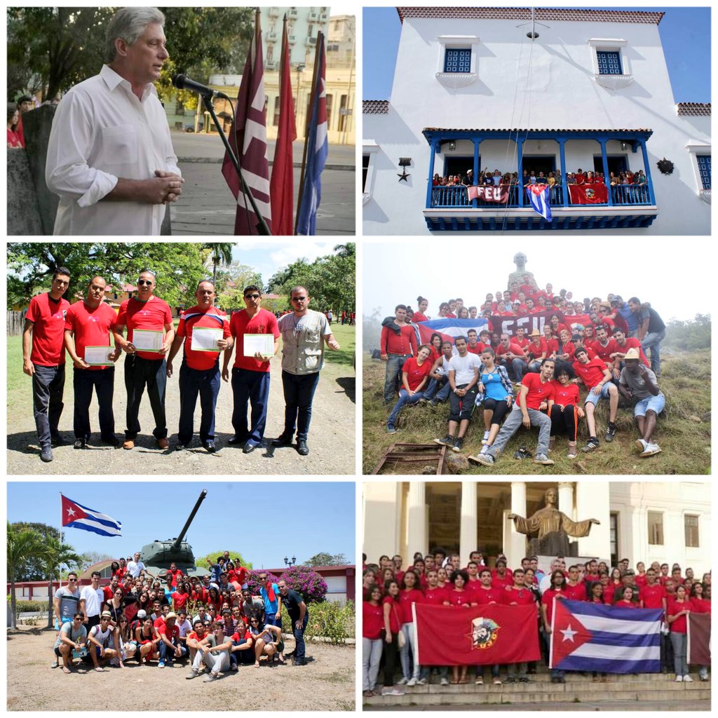 🇨🇺 Hace 9️⃣ años, cerca de 1️⃣0️⃣0️⃣ estudiantes de la colina universitaria, tendríamos su motivación e inspiración. @DiazCanelB nos convidaba y expresó la '... gratitud por la energía, la confianza siempre en ustedes, los jóvenes...' #CubaEsAmor