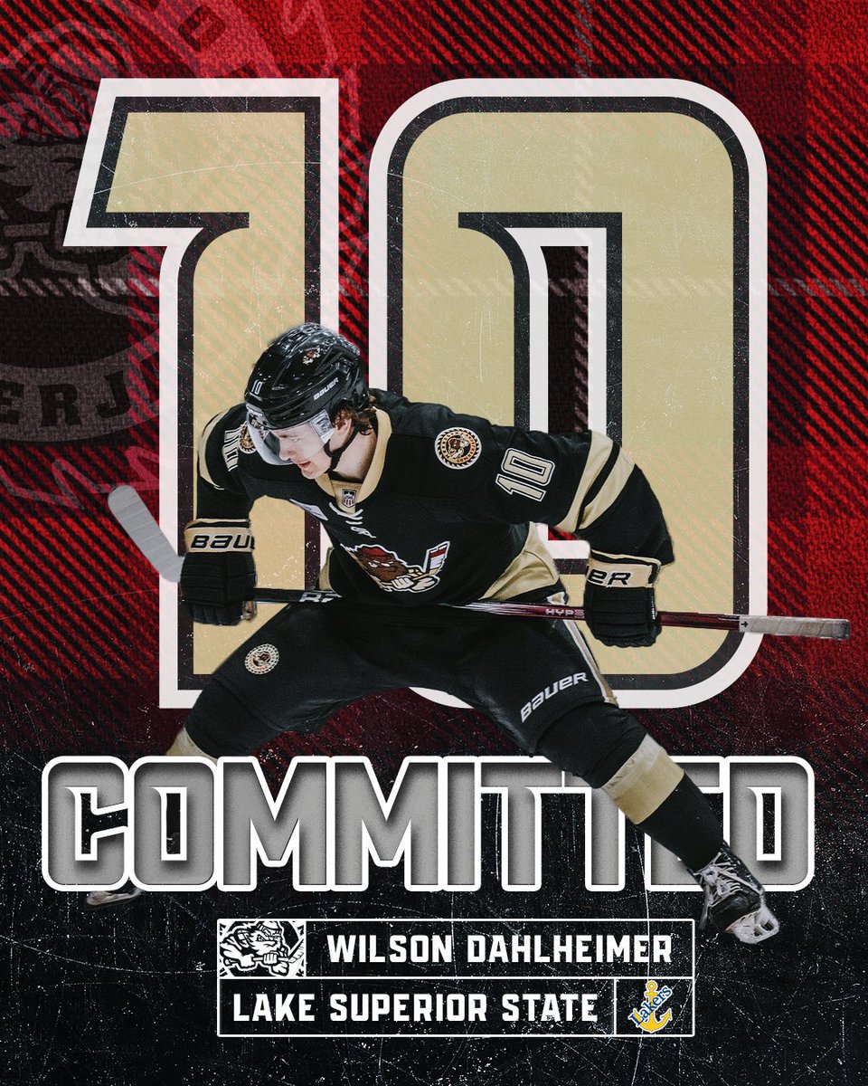 Lumberjacks forward Wilson Dahlheimer has announced his commitment to play NCAA Division I Ice Hockey at Lake Superior State University in the CCHA. 
Congratulations Wilson! 🪓⚓️

#ChopChop #GetJACKD #lakesuperiorstateuniversity #hockeylife #ccha #commitment #congratulations