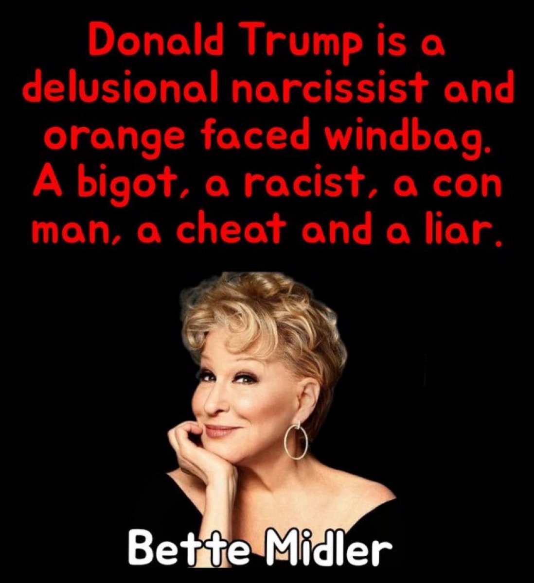 Who agrees with Bette Midler? 🙋🏽‍♀️🙋🏽🙋🏽‍♂️