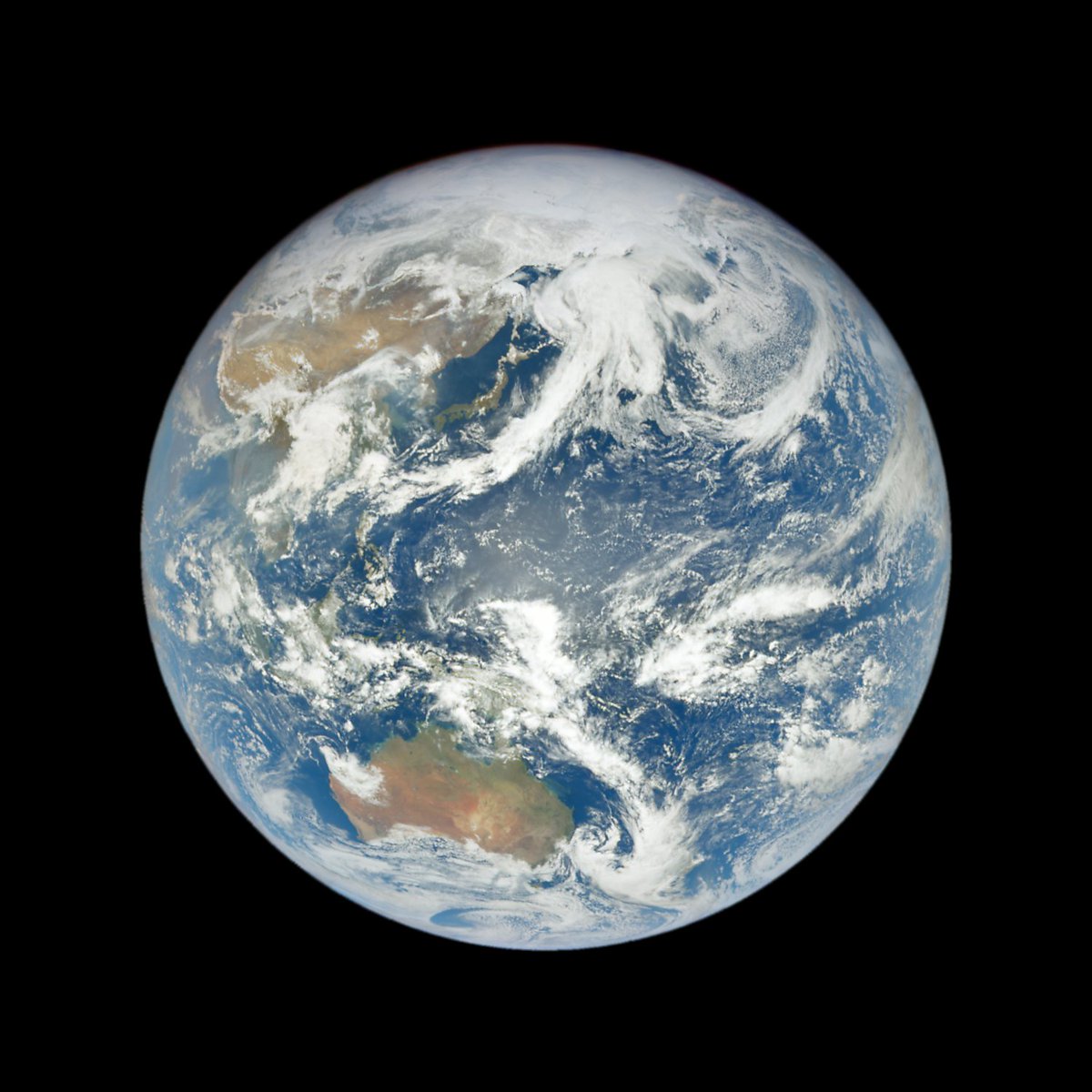 02:01 on Wednesday April 10th, over the North Pacific Ocean