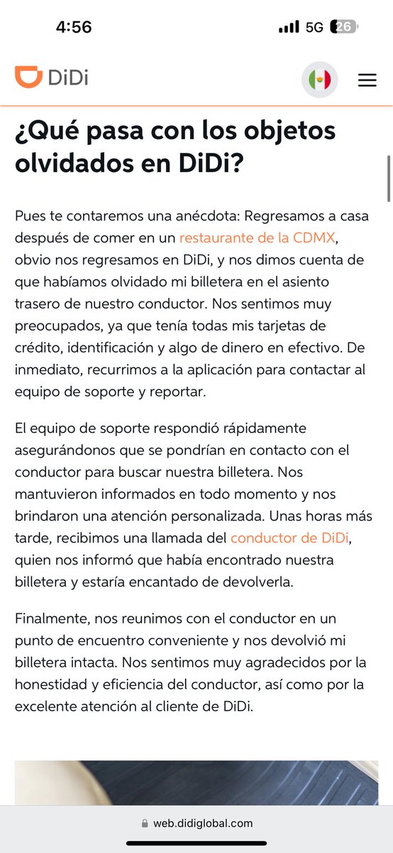 sebasvc29's tweet photo. @DiDi_Mexico @Profeco 
Porque si esta información esta en su página no la aplican en sus procesos? 

Yo olvide mi billetera en el asiento trasero, el conductor ni pela mis mensajes y el telefono que ponen como contacto ni funciona. https://t.co/dKFHQ6Or6c