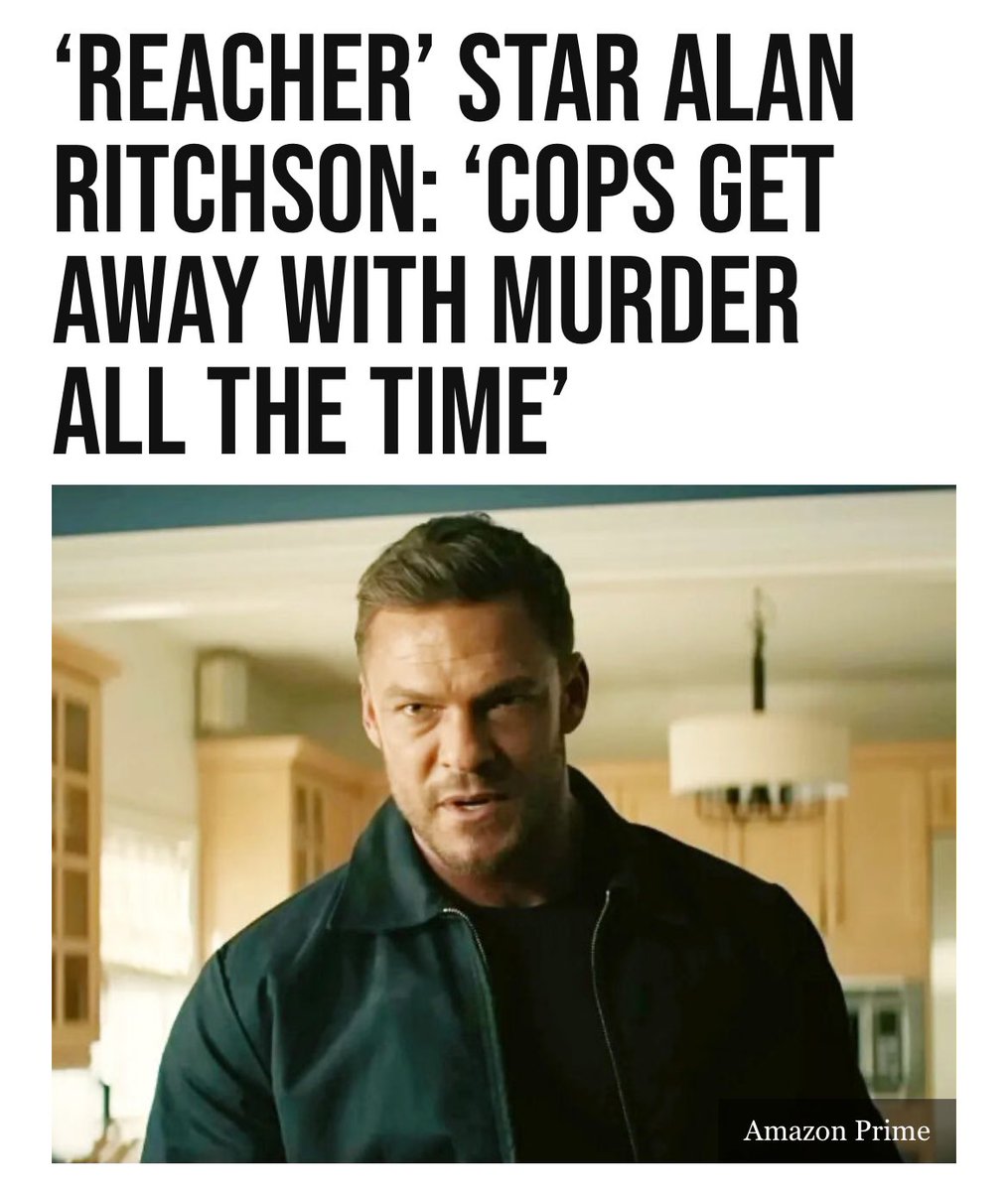 GLFOP's tweet photo. While Mr. Ritchson gets his face and forehead powdered on set, our officers are out doing a job he doesn’t have the courage to do.

While he gets to hear loud pops and have blanks fired at him, our officers feel the heat of the bullets as they pierce their skin.

There are no take two’s or take three’s in real life Mr. Ritchson. We have people who want to kill us and we play for keeps. 

Just another useless Hollywood actor, virtue signaling for attention at the expense of brave police officers around this country. 

Go back to your pampered life and let the heroes handle this.