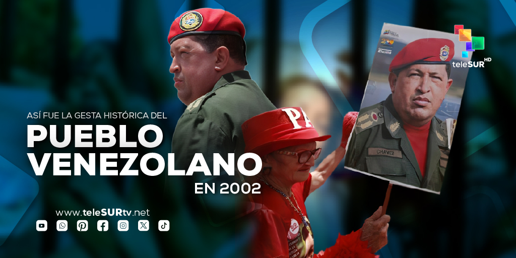 El pueblo venezolano 🇻🇪protagonizó una gesta popular por el regreso al poder de #HugoChávez que marcaría para siempre el devenir histórico de la Revolución Bolivariana y el futuro político del país Conoce más➡️acortar.link/bH1Mjq