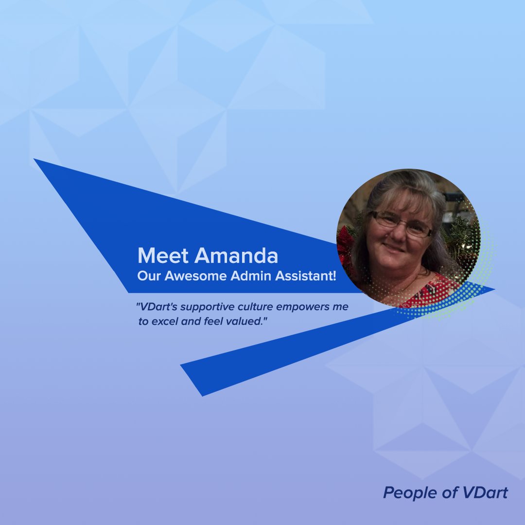 From a friend's recommendation to a career love story!

Meet Amanda, our Admin, who found a supportive work environment where she thrives.

Read her journey & discover VDart's culture of empowerment ➡️ bit.ly/3vTOCib

#PeopleofVDart #WorkLifeBalance #EmployeeStories