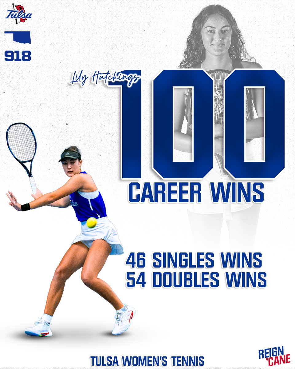 All hail the newest member of the Century Club 👑🌀

HUGE congrats to <a href="/Lily55273870/">Lily Hutchings</a> on 100 career wins at TU 🤩

#ReignCane