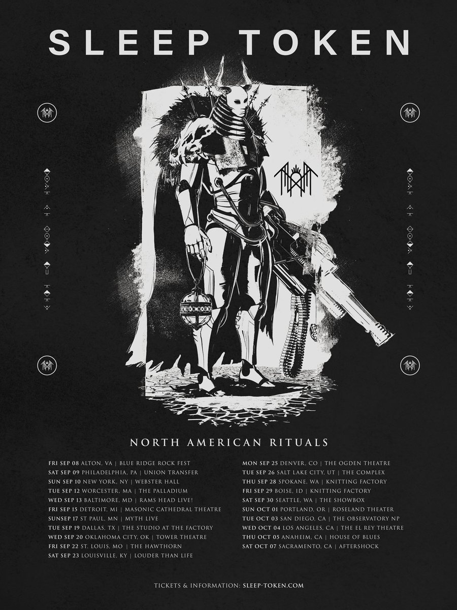 Sleep Token announced the North American Rituals tour on this day 1 year ago.