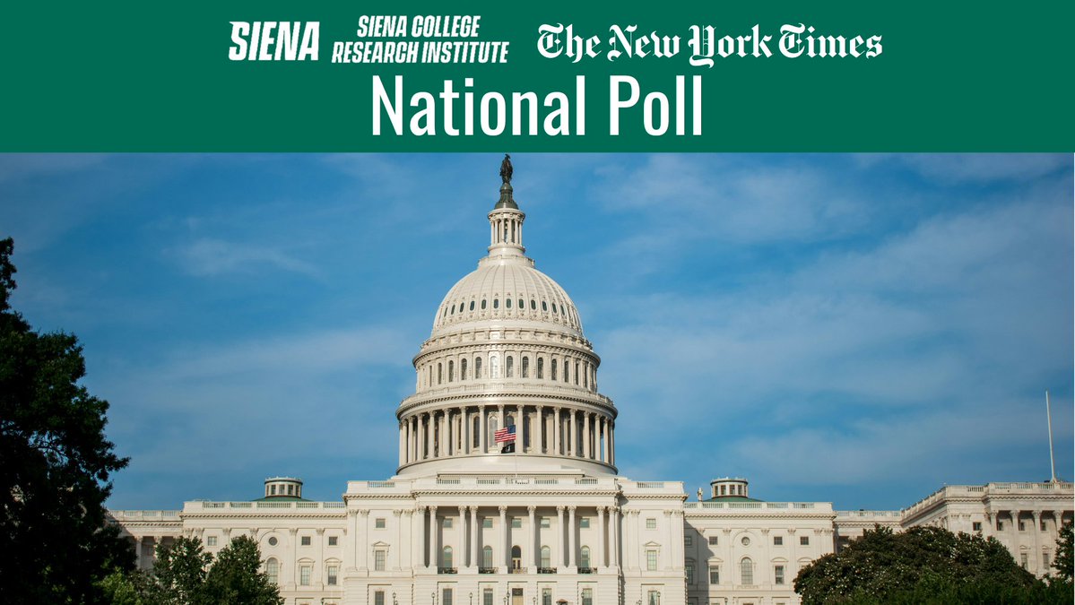 New York Times/Siena College National Poll: National Presidential Race Tightens; Trump 46-45% Over Biden conta.cc/43WyYz6