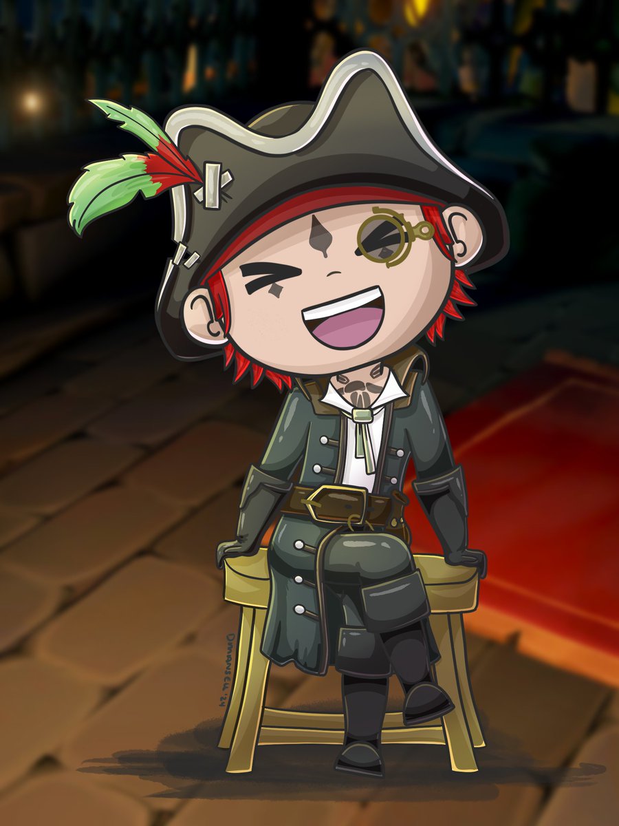 ColourMeFun's tweet photo. @ArrtClub Arrt Swap is always loads of fun. I had the pleasure of drawing @redthecaptn.

#SeaOfThieves #BeMorePirate #ArrtClub https://t.co/hKOmq8XtpB