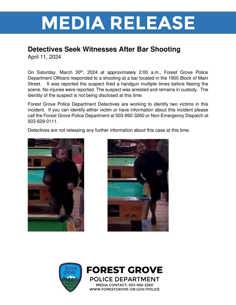 Forest Grove Police tweet media