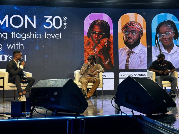 📸 The Groundbreaking Panel Discussion F/ Rick Aqua, TECNO Mobile Brand Ambassador @stonebwoy And Ghanaian Content Creator And Influencer @kwadwosheldon At The Exclusive Launch Event Of The TECNO CAMON 30 Series!🎉 Very Insightful One. 👏 #TECNOCAMON30Launch