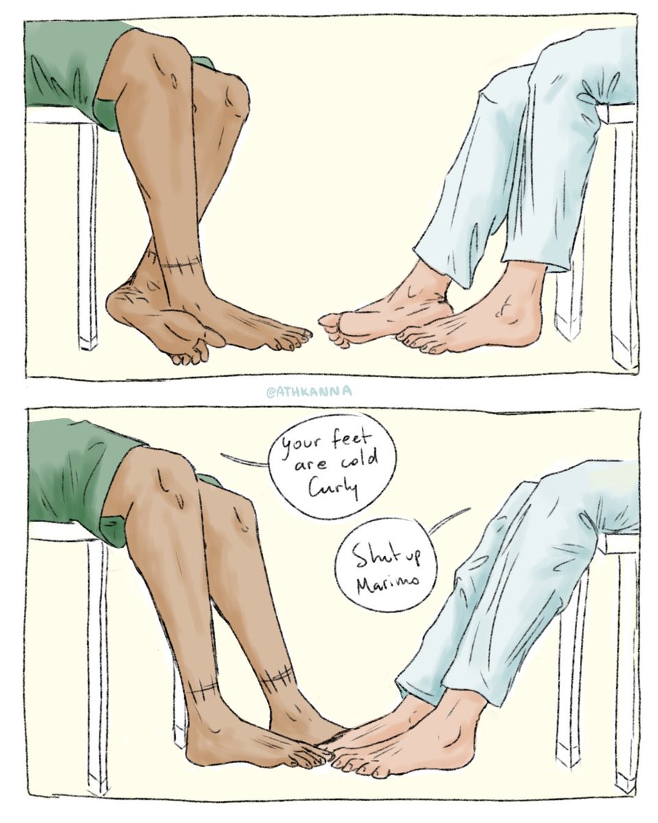 Your feet are cold 
#zosan
