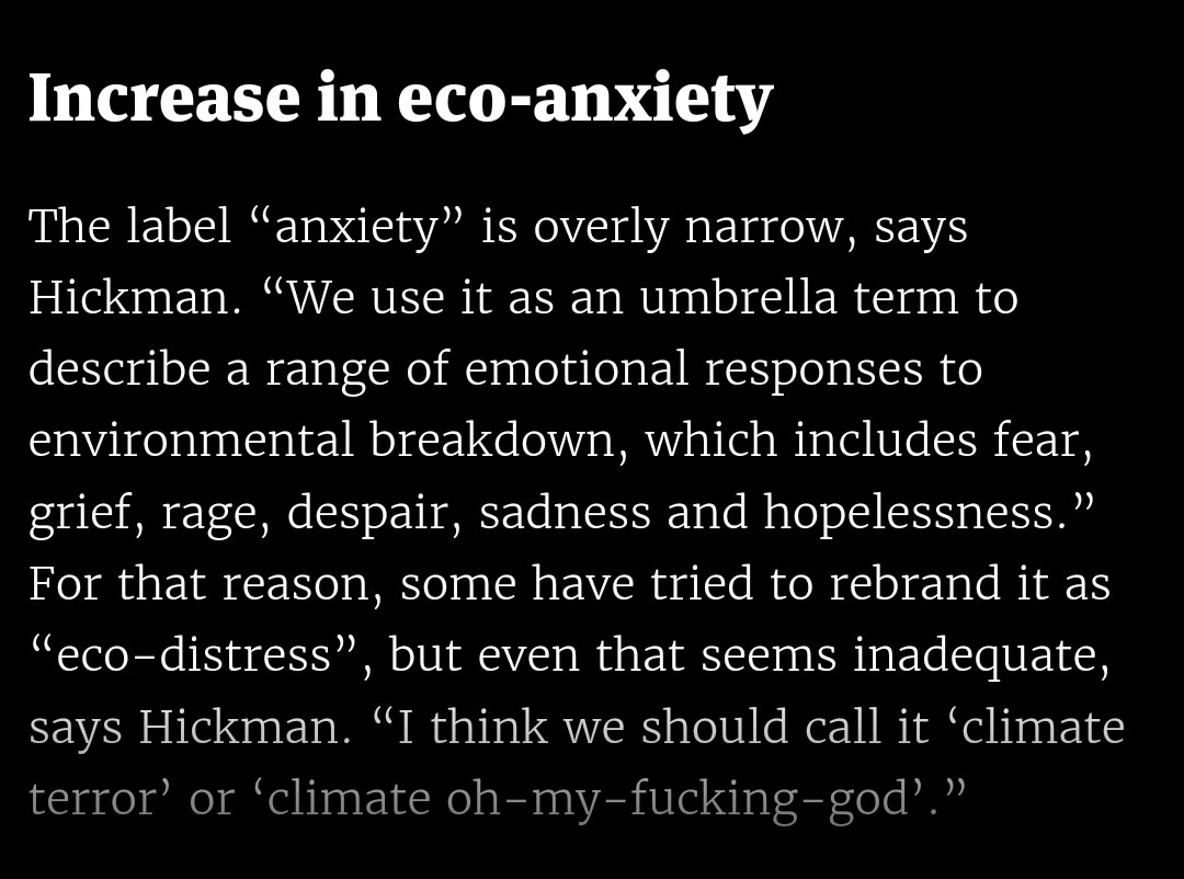 I for one would like to get behind the phrase 'climate oh-my-fucking-god' newscientist.com/article/mg2623… #ClimateCrisis #climatechange #anxiety @Carolinehickma