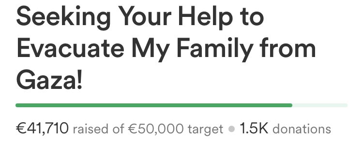 we are reaching the final stretch of doctor yousef’s GFM ‼️ just over 8k left is needed until he and his family can afford the evacuate fee RT + DONATE 💕🇵🇸 @YousefAlsweisi gofund.me/6270043b