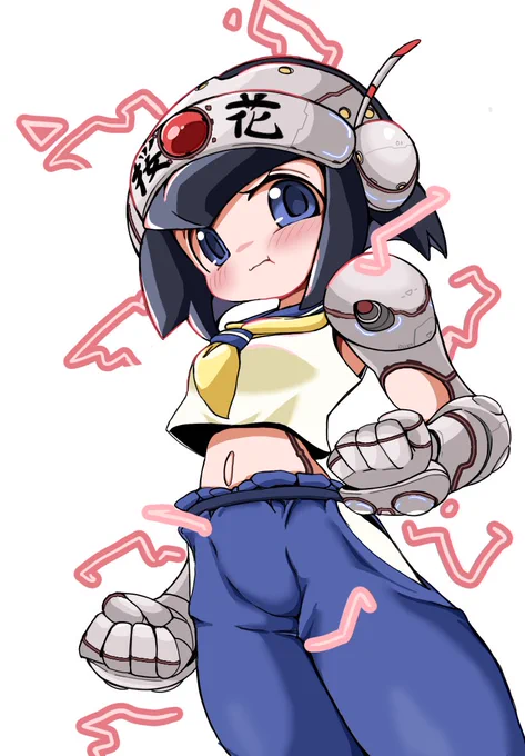 散っちゃう前に桜キャラでも描こうかと思ったので桜キャラといえばこちら#突撃パッパラ隊 桜花です 