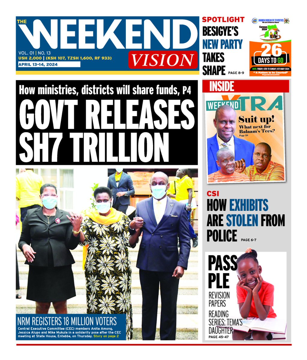 The Weekend Vision is out with captivating stories💃 🕺 Get a copy from your nearest vendor or subscribe to our #EPAPER👉🏿bit.ly/3d3acBF #VisionUpdates