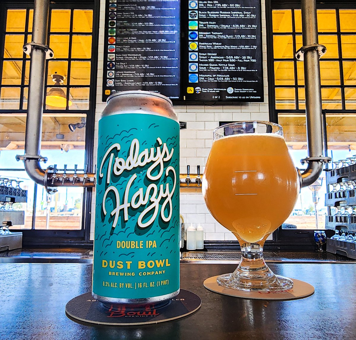 Double the Haze, Double the Fun! 🤪✌🏻

Tap into weekend vibes with Today's Hazy IPA – a burst of sweet mango and candied-orange in every sip🍻

8.3% ABV | 24 IBU

#dustbowlbrewing #monterey #turlock #livermore #elkgrove #hazyheaven #beerlovers #drinklocal #doublehazy #craftbeer