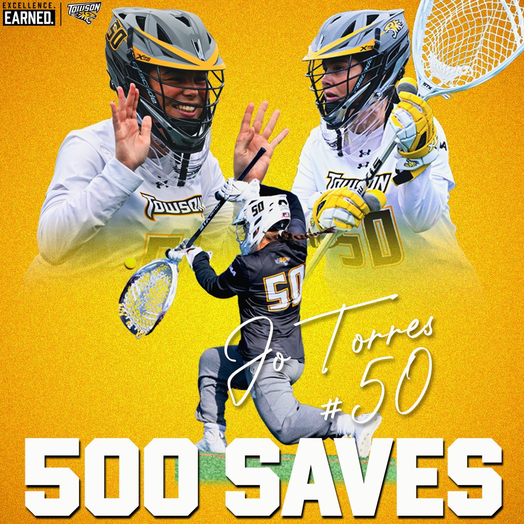 Congratulations to Jo Torres for totaling 5⃣0⃣0⃣ collegiate saves!!!🤩

#GohTigers