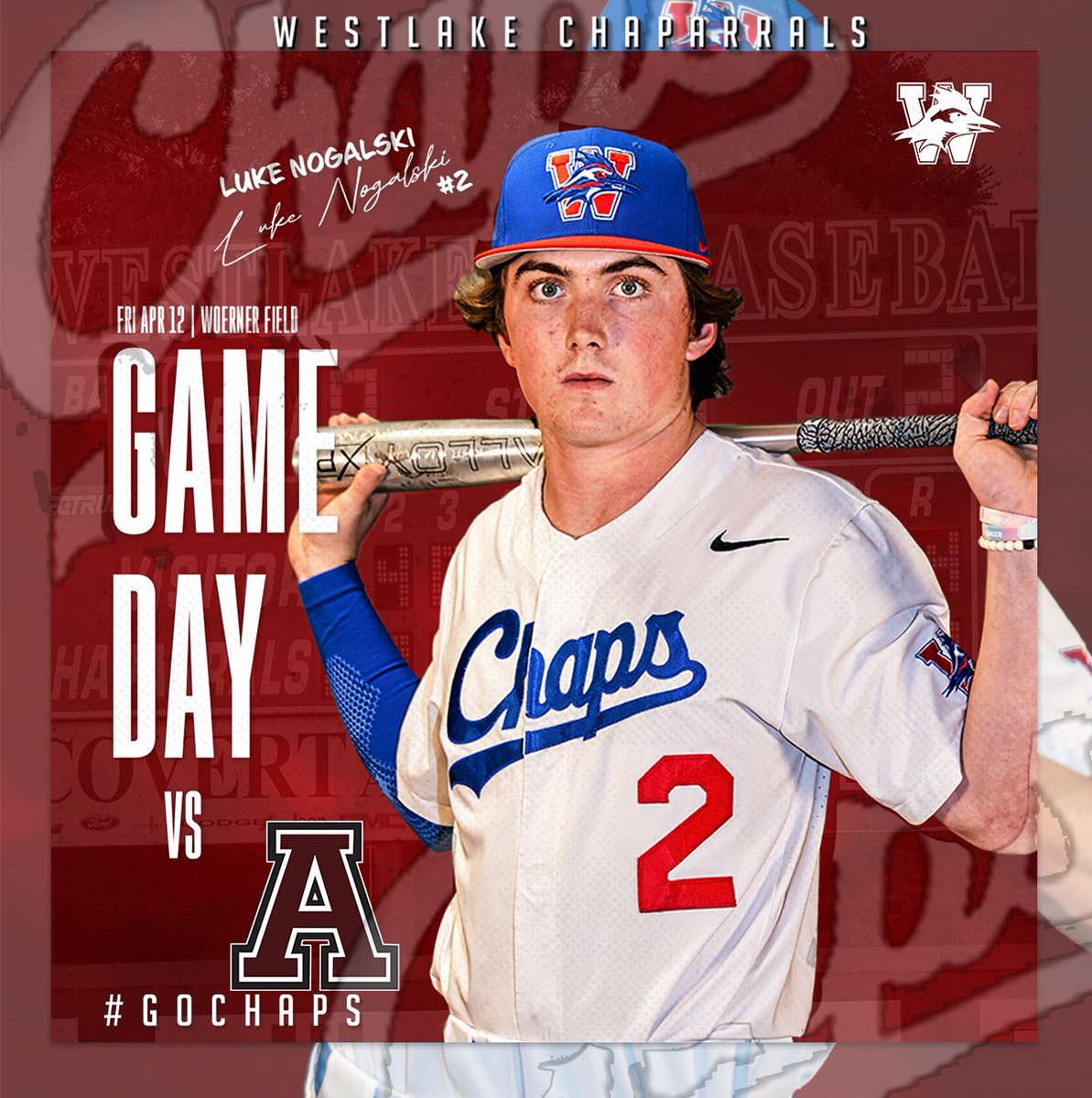 Baseball is back at Woerner Field for game two with Austin High. Game two with the Maroons is set for 7pm. #GoChaps TUNE IN LIVE 🎧⚾️⬇️ Chap App ⬇️ bit.ly/TheChapApp All Devices ⬇️ (Android/All Devices) radio.securenetsystems.net/cirruspremier/…