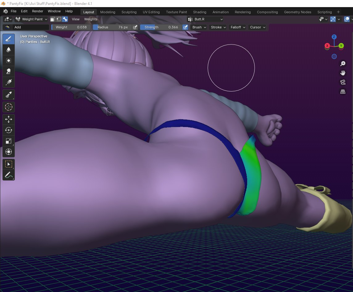 ReijinBeauty's tweet photo. Well, I've certainly got the cat in an interesting position now. xD
Ft: @KonekoGreen('s avi)
(currently working on the annoying panty clipping from all dat bubble butt ♥)
#blender #3dart #rigging #blender3d #femboy #brandstrategy #VRAvi #Vtuber #weightpaint #booty #butt #cheecks https://t.co/ME0X1ArHUI