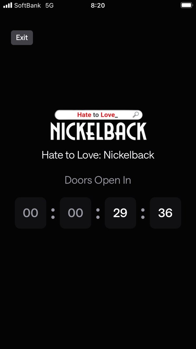 さぁ！あと30分でHate to Love上映開始ですよ🍿🎥🤘🏻#Nickelback #ニッケルバック #NickelbackFilm #HatetoLove