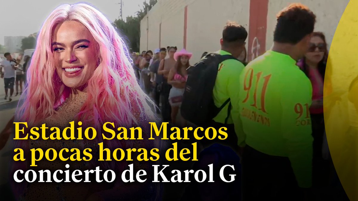 🔴 Fanáticos de Karol G ingresan al Estadio San Marcos para su concierto. En la puerta de entrada se percibe diversos comercios como la venta de gorros, maquillaje, peinado, pedrerías y comida. 👉 youtu.be/rSd4Y9_ybqQ #EconomíaParaTodos