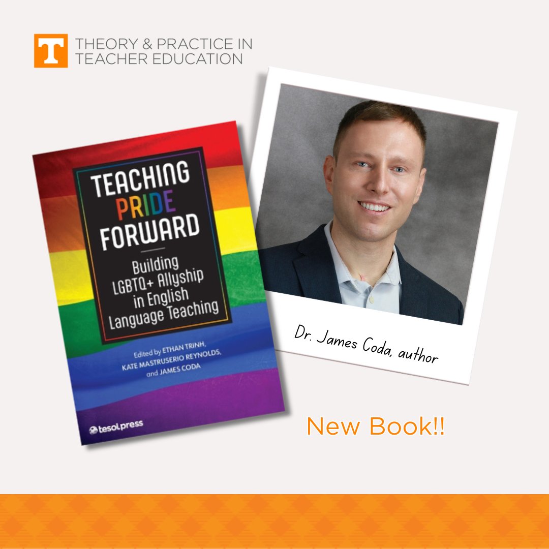 Check out this new book co-edited by TPTE Assistant Professor, Dr. James Coda! The book, "Teaching Pride Forward...illuminates the importance of allies for LGBTQ+ students and colleagues by all individuals in English language teaching and beyond."
a.co/d/cito4X6