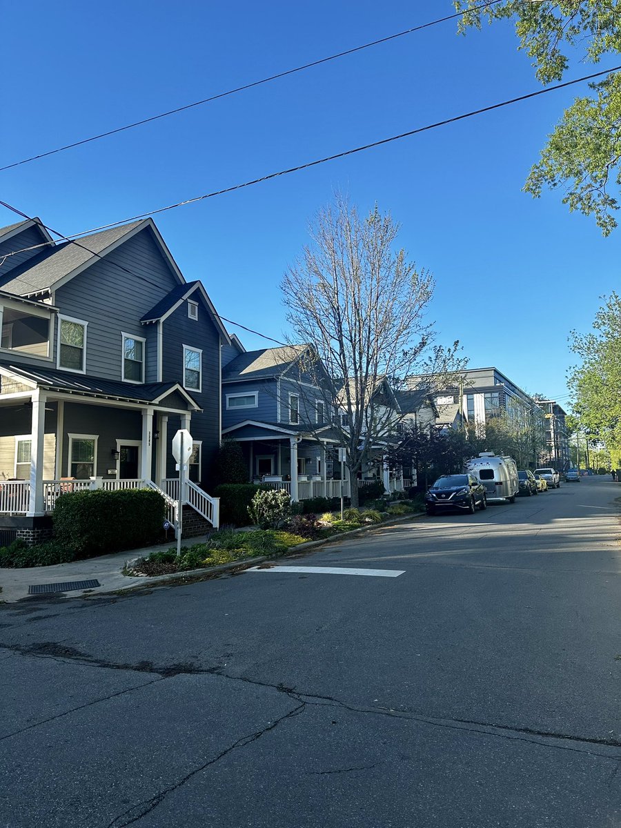 View from my local corner store Houses + Apartments in perfect harmony!