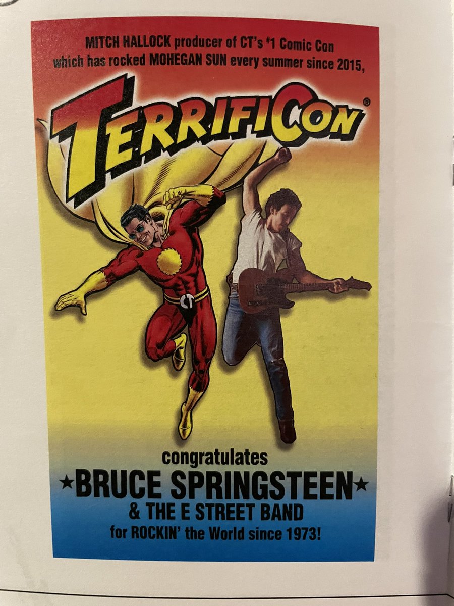 ItsTerrifiCon's tweet image. Ok. Ok. I will let @springsteen rock Mohegan Sun tonight. But we will be back here on Aug 16-18!  #springsteenfans #springsteen