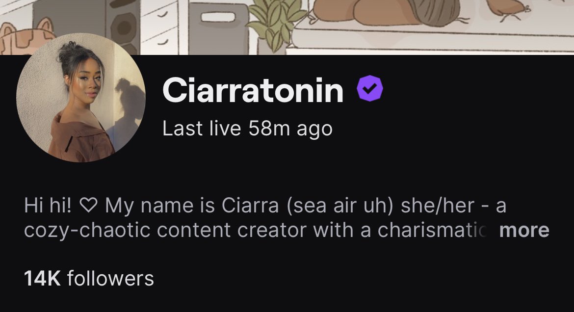 Ciarratonin_'s tweet photo. I reached 14k followers on Twitch! 🥳🎉

Thank you everyone for the continued support throughout my streaming journey! 🤍 https://t.co/vJ2CT9PCeP