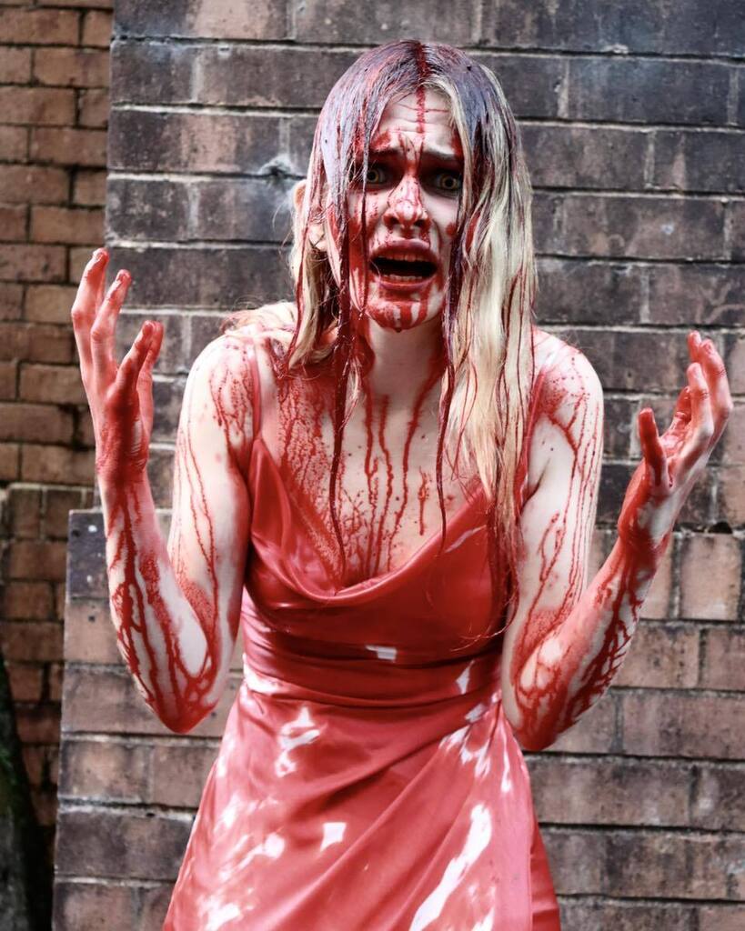 If you’ve got a taste for terror…take Carrie to the prom 🩸

#horrorcommunity #horror #haunted #carrie #stephenking #blood #hauntedattraction #halloweeniseveryday #spookers #scareactor #grotesque #horroraddicts #horrorsfx #creepy #horroraddict #goreaest… instagr.am/p/C5rfiquI9Yb/
